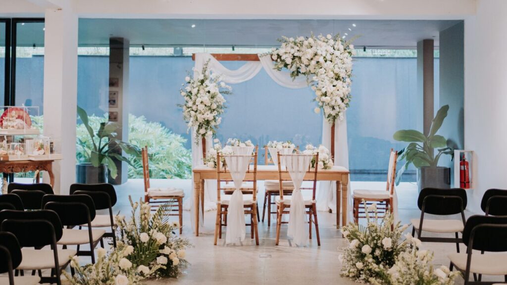 indoor wedding venue in titik dua ubud